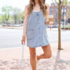 Hazel Light Wash Denim Mini Dress