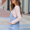 Hazel Light Wash Denim Mini Dress