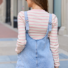 Hazel Light Wash Denim Mini Dress