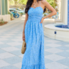 Madeline Blue Daisy Maxi Dress SALE