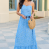 Madeline Blue Daisy Maxi Dress SALE