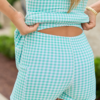 Active Vibe Mint Gingham Active Dress