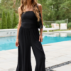 Tabitha Black Strapless Jumpsuit
