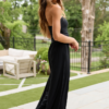 Tabitha Black Strapless Jumpsuit