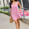 Rebecca Red Gingham Button Front Dress
