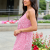 Rebecca Red Gingham Button Front Dress