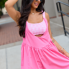 6-8_Nashville_HB_06-08-26_21652__219522.png Fresh Pace Bubblegum Pink Gingham Dress