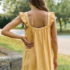 Sweet Simplicity Yellow Ribbon Detail Mini Dress