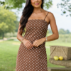 7-29_Shiftinseasons_HB_07-29-26_29248_220934.png Coralie Brown Polka Dot Romper Dress