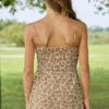 Coralie Brown Floral Romper Dress