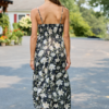 Only You Know Black Floral Midi Dress