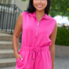 Core Ease Scuba Romper Pink