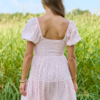 Willa Pink Floral Smocked Mini Dress