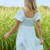 Willa White Floral Smocked Mini Dress