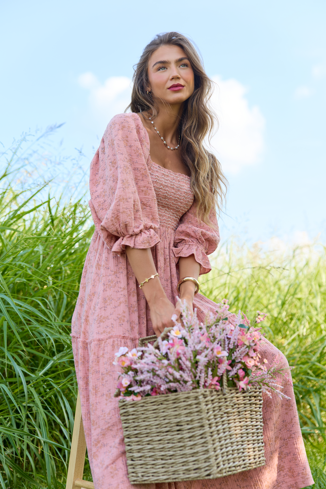 7_1_Golden_Hour_HB_07-01-26_23477_220970.png Through the Meadow Light Rust Floral Maxi Dress