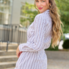 Right This Way Brown/White Striped Romper
