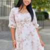 Daydream Darling Ivory Multi Mini Dress