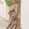 Here We Are Printed Mini Dress