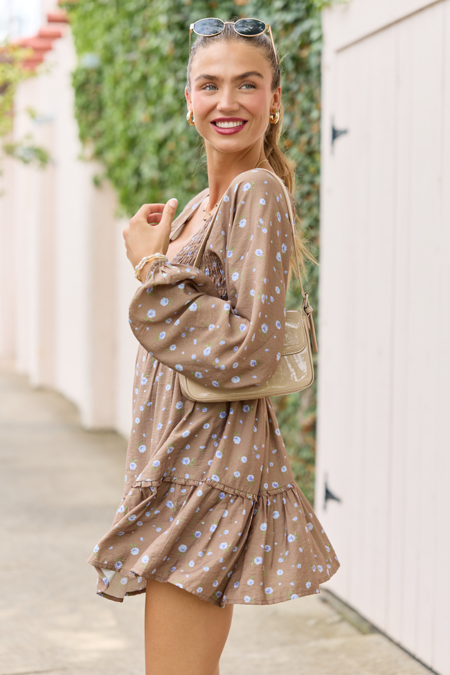 Here We Are Printed Mini Dress