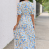 All Along Multi Floral Maxi Dress Blue/Green