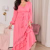 Lucky To Have You Coral Maxi Dress SALE