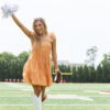 It's My Day Orange Smocked Top Mini Dress