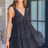 Made You Look Black And White Polka Dot Mini Dress