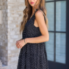 Made You Look Black And White Polka Dot Mini Dress
