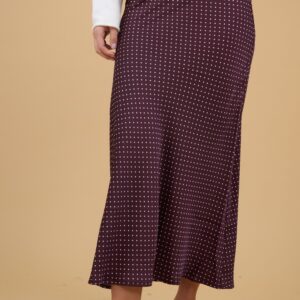 Satin Fitted Skirt